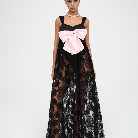 For Love And Lemons Dresses & Skirts - For Love And Lemons Leah Maxi Dress Size S Sheer Lace NWT
